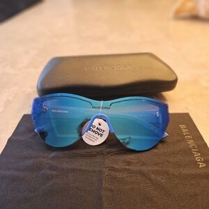Balenciaga Blue Reflective sunglasses